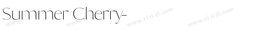Summer Cherry字体转换